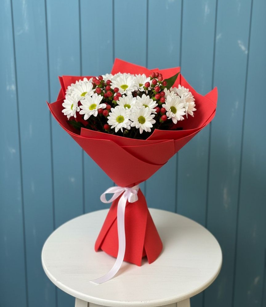 Букет цветов из: Хризантемы в Новой Таволжанке