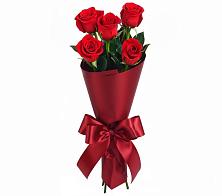 Букет 5 Красных роз Эдлесс Лав в Новой Таволжанке