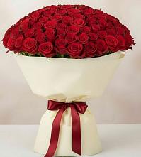 Букет 101 Красная роза Милано в Новой Таволжанке