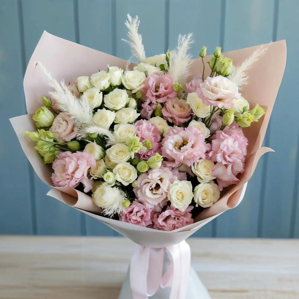 Букет цветов из: Альстромерии и Розы в Новой Таволжанке