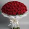 Букет 101 Красная роза Блэк Мэджик в Новой Таволжанке