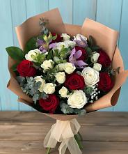 Букет цветов из:  Розы и Альстромерии в Новой Таволжанке