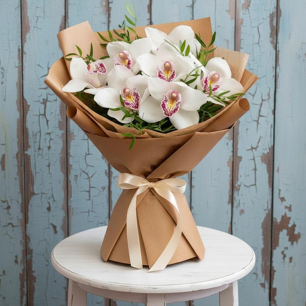 Букет цветов из: Орхидеи и Розы в Новой Таволжанке