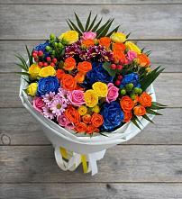 Букет цветов из:  Розы и Хризантемы #REPLACE_PRED# Новой Таволжанке