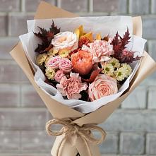Букет цветов из:  Гвоздики, Хризантемы и Розы в Новой Таволжанке