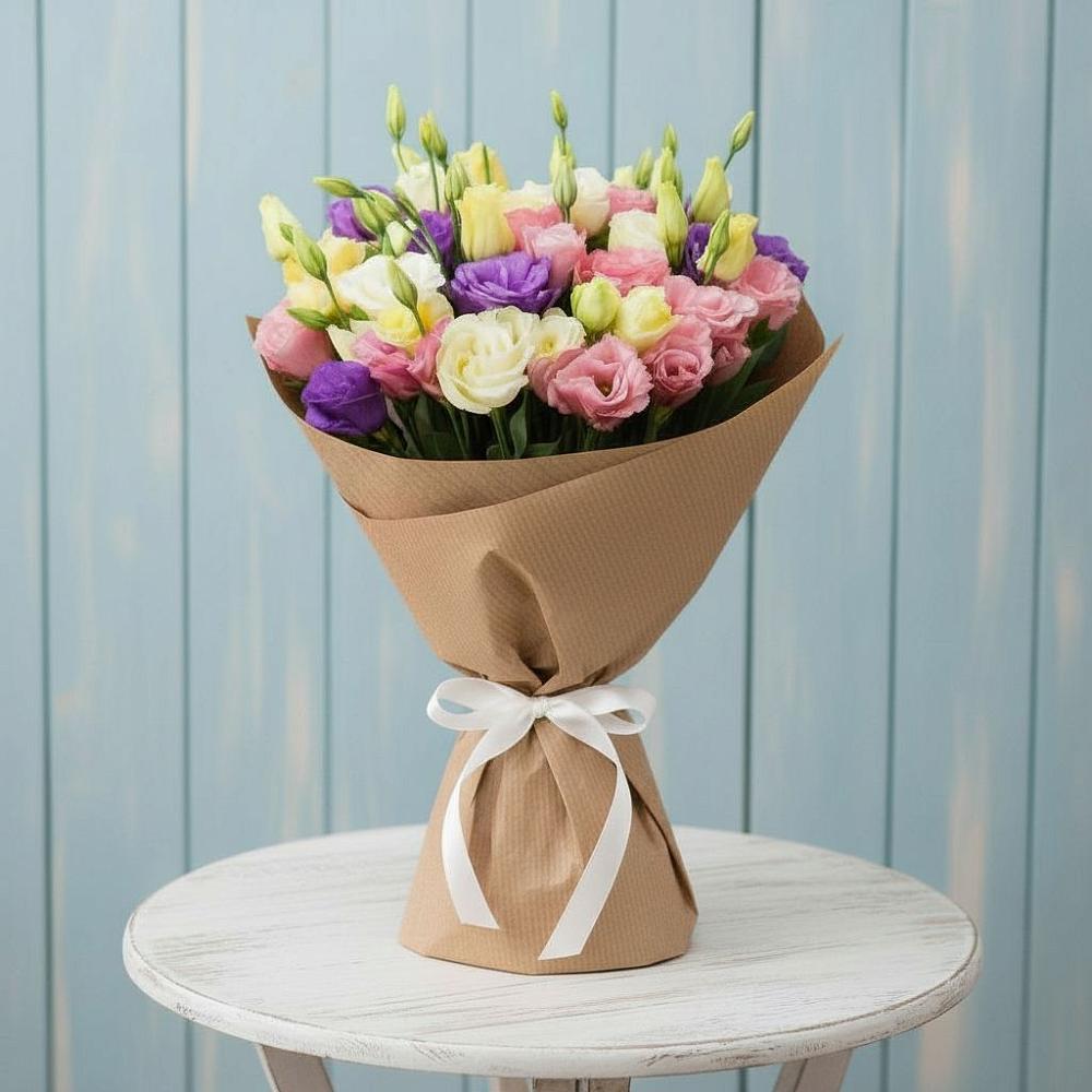 Букет цветов из: Лизиантусы в Новой Таволжанке