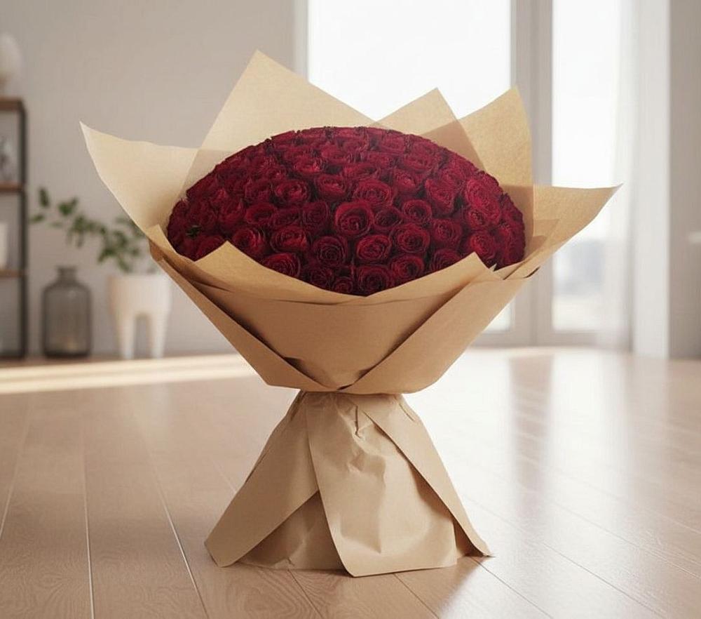 Букет 101 Красная роза в Новой Таволжанке