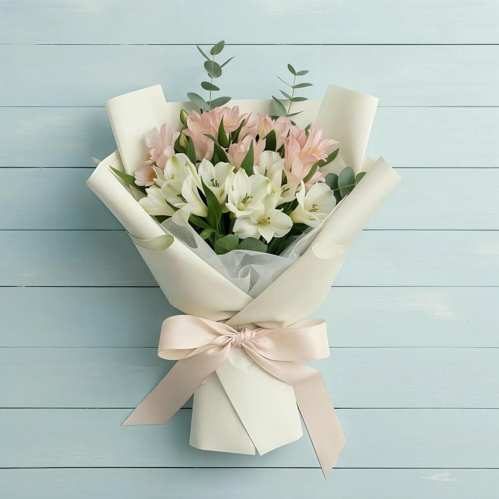 Букет цветов из: Альстромерии в Новой Таволжанке