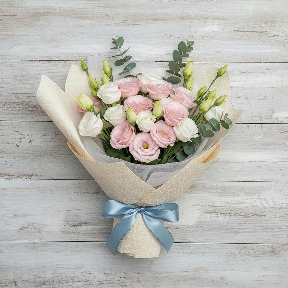 Букет цветов из: Лизиантусы в Новой Таволжанке